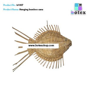 Hanging bamboo cane