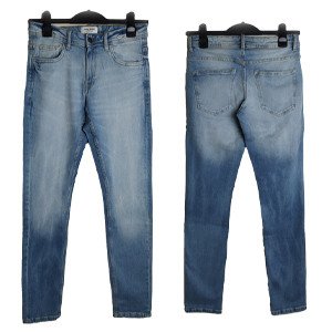 Skinny Fit Plain Blue Fashionable Jeans